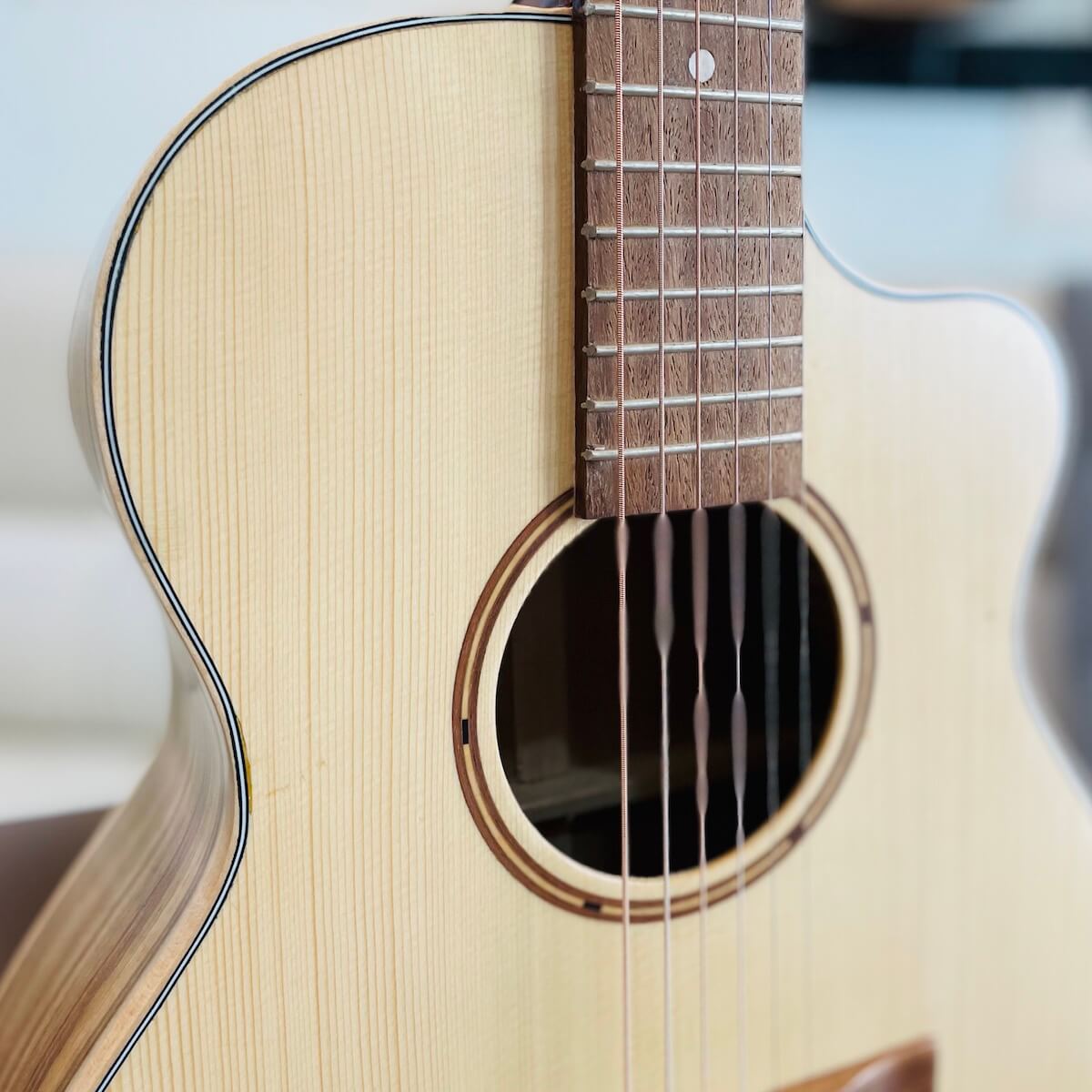 Guitar mini 3/4 36 inch Điệp nguyên tấm FS-36C - Image 4