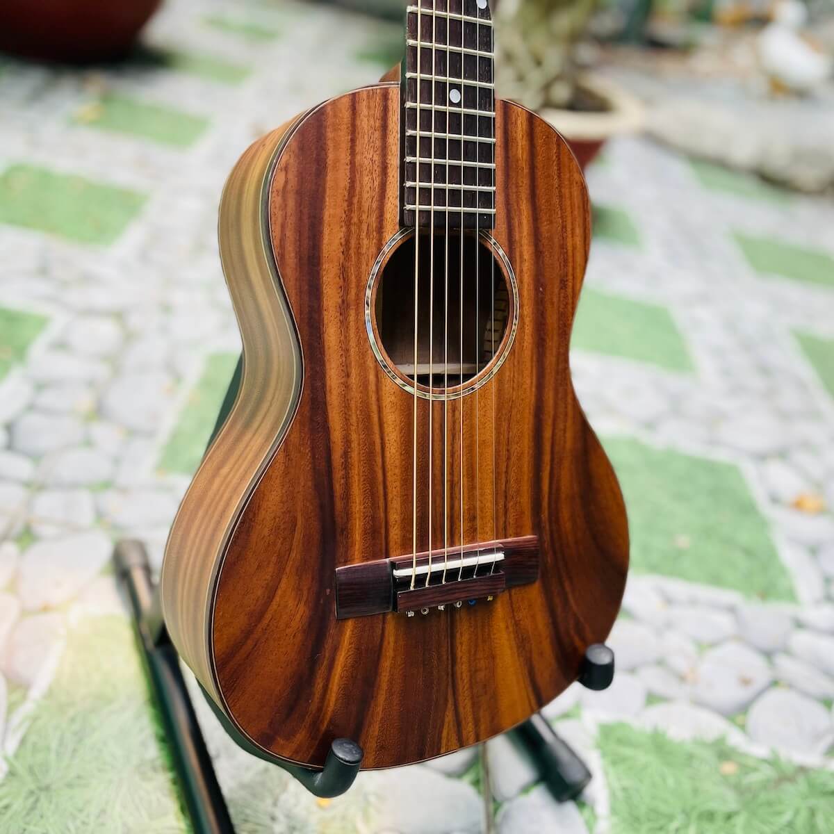 Guitarlele gỗ Điệp nguyên tấm sơn mờ DM-30