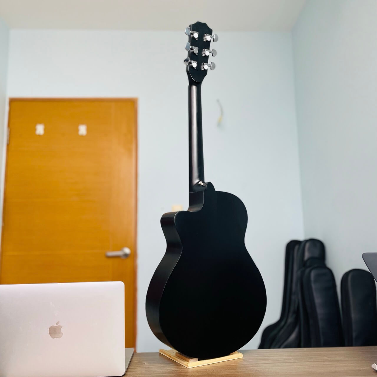 Guitar mini acoustic size 1/2 gỗ Sồi đen nhám SB-34C - Image 5