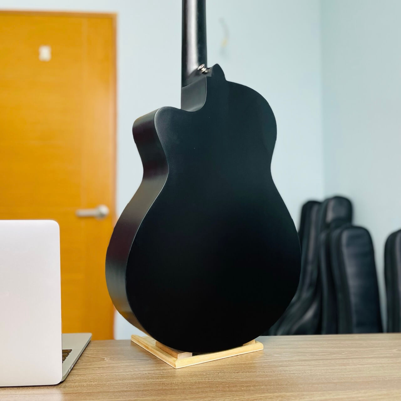Guitar mini acoustic size 1/2 gỗ Sồi đen nhám SB-34C - Image 6